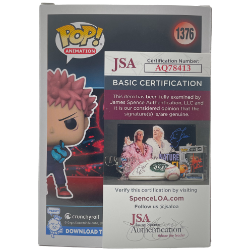 Online Yuji Itadori #1163 SDCC signed Funko Pop and JSA Certification